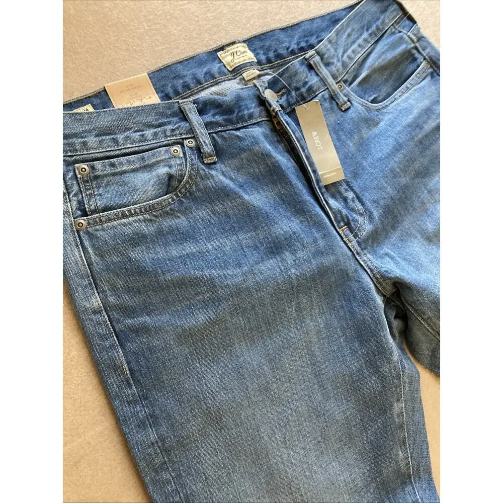 J. Crew 484 jean Mens Sz 34x34 Set Of 2 New Blue‎ 100% Cotton Lot $256 Valve